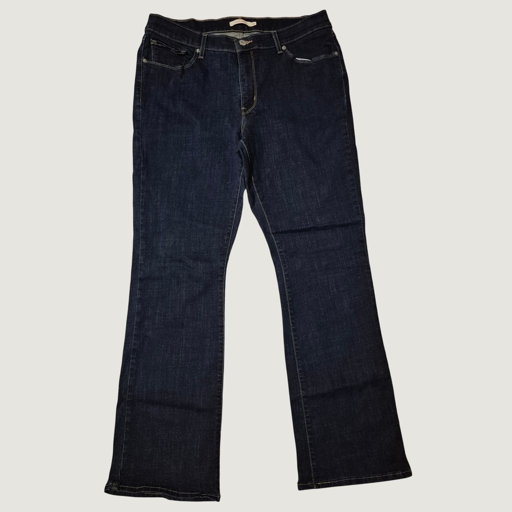 Levi's Classic Bootcut Jeans Women's 14M W32 L32 Dark Wash Stretch Denim